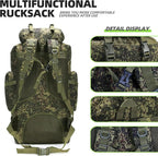 100L Camping Hiking Backpack,Molle military Tactical rucksack backpack,Waterproof Lightweight Hiking Backpack