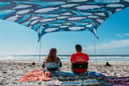Neso Grande Portable Beach Tent Sun Shelter - Lightweight Beach Shade Canopy - Easy Setup for Family Outings - Patented Reinforced Corners - UPF 50+ Sun Protection - 7ft Tall, 9 x 9ft