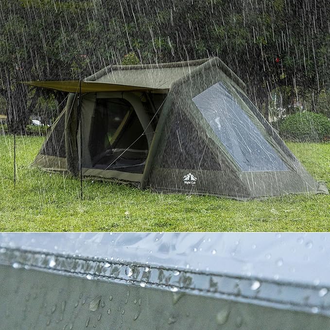 Night Cat Inflatable Tent: Easy Set Up Pump for Family Winter Camping and Outdoor Events