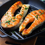 Commercial Chef 10.5-Inch Cast Iron Square Grill Pan, Pre-Seasoned Cast Iron, Integrated Hanging Hole in Handle, Works on All Cooktops Including Induction, Outdoor Skillet for Campfires, CHFL75