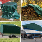 Tarp 10x12 Feet 16 Mil Heavy Duty Waterproof Tarp, Large Multipurpose Cover with Brass Grommets and Reinforced Edges, UV Resistant Thick Poly Tarps for Outdoor Camping Tent Pool Car, Green