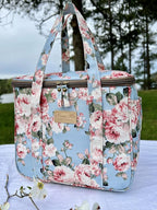 Kwang Min Insulated Insulated Cooler Bag,Reusable Large Lunch Bag for Women, Great for Outdoors,Camping,Party,Premium Quality,Adjustable Strap,Foldable