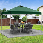 GDY 10x10 Pop Up Canopy Tent, Easy Set up Outdoor Silver Coated Beach Gazebos, Carpas for Pool, Events, Parties, and Camping, Green.