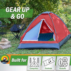 2 Person Camping Tent with Rain Fly and Carrying Bag - Lightweight Outdoor Tent for Backpacking, Hiking, or Beach Use by Wakeman Outdoors