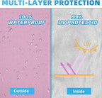 Joramoy Canopy Tent Sidewalls for 10×10 Pop Up Canopy, Instant Canopy SunWall with Waterproof and UV Protection Layer, Straight Leg Canopy Shade Wall, 1 Pack Sidewall Only(LightPink)