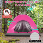 Outvita Camping Dome Tent, 1-4 Person Waterproof Windproof Easy Setup Spacious Family Tents with Carry Bag & Rain Fly for Hiking Backpacking Traveling Glamping Beach