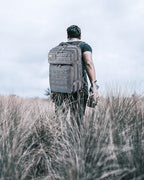 LHI Military Tactical Backpack for Men and Women 45L Army 3 Days Assault Pack Bag Large Rucksack with Molle System - Grey
