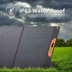 120W Portable Solar Panels for Power Station, 120 Watt ETFE Monocrystalline Foldable 20V DC Output Solar Panel Charger, 24% High Efficiency, QC3.0 USB-A & Type-C Output for Outdoor Camping RV Blackout