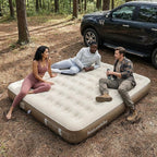 Naturehike Compact King Size Air Mattress with Built-in USB Rechargeable Pump, 992 lbs Max Support Inflatable Mattresses, Blow up Mattress Air Bed for Home, Camping, Guests, Travel