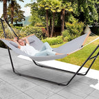 Universal 2-Person Hammock Stand, 660LBS Capacity,Heavy Duty Steel Hammock Stand, Fits 9.6-14ft Hammocks, Indoor and Outdoor Universal Hammock Stands,Black