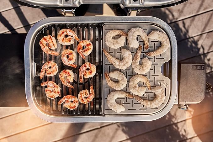 Weber Lumin Compact Electric Grill, Black, with Lumin Compact Stand