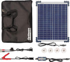Optimate Solar Duo 20W Travel kit, TM522-D2TK, 6-Step 12V / 12.8V 1.6A Weatherproof Solar Battery Saving Charger & maintainer