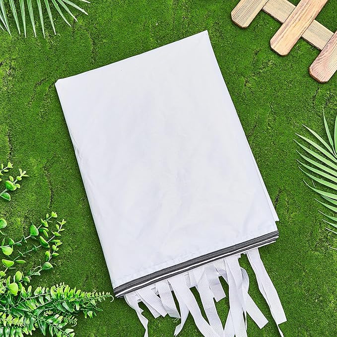 4Pcs Canopy Sidewall for 10x10 Canopy Frame Enclosure Wall with Mesh Window Replacement Side Wall for 10x10 Pop up Tent Outdoor Party, No Frame or Top(White)