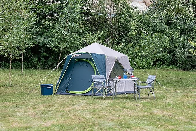 Coleman Polygon 5, Large 5-Person Tent with 360° View, 5 Man Family Tent, Sturdy Steel Pole Construction, Easy to Pitch, 100% Waterproof Camping Tent.