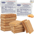 SOS Food Lab Emergency Food Bar - 2400 Calorie Ration (2 Pack Shortbread Cookie) - 2 Day/48 Hour Ready to Eat Supply for Camping, Hiking, Disaster Preparedness - 5 Year Shelf Life Energy Survival Food