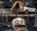Hasika SUV Tailgate Tent, Universal Car Camping Awning, 3000mm Waterproof & UPF 50+ - Portable Hatchback Privacy Shelter for SUVs - Easy 2-Min Setup Road Trip Essentials Yellow