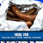 Kingsford Extra Tough Grilling Bags, Heavy Duty Aluminum Foil Bags for Grill and Oven Cooking, Steam and Smoke Food Prep, Disposable BBQ Cooking Bags for Easy Cleanup, 15.5 x 10 In, 4 Count