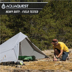 AquaQuest Safari Tarp – Lightweight Waterproof (5,000mm) Seam-Taped Ripstop Rain Fly for Backpacking, Thru-Hiking & Hammock Camping