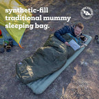 Big Agnes Anthracite - Backpacking Sleeping Bag, 3 Season, Lightweight, Compact