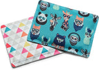 Cool Coolers by Fit & Fresh 2 Pack Soft Ice, Flexible Stretch Nylon Reusable Ice Packs for Lunch Boxes & Coolers, Multi-Colored