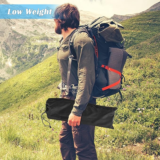 Portable Folding Aluminum Alloy Camping Table with High-Capacity Storage and Carry Bag, Small Size, for Camping, Traveling, Hiking, Fishing, Beach, BBQ,Black