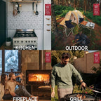 Emergency Fire Blanket for Home and Kitchen - 40"x40" Fire Retardant Blankets for Emergencies, Fireproof Survival Blanket for Kitchen, Fireplace, Grill, BBQ, Camping, Car, Office - 4 Pack
