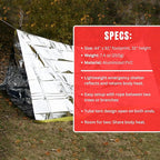 Emergency Zone Reflective & Green Survival 2 Person Tube Tents. Available in 1, 2, 3, 48 Packs.