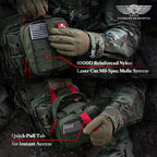 EVERLIT Advanced Trauma Kit, CAT GEN-7 Tourniquet, TCCC Compliant, Mil-Spec Nylon Laser Cut Pouch with 36" Splint, Military Combat Tactical IFAK for Emergency Bleeding Control