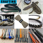 Paracord Nylon Rope Camo 100ft with 7-Strand Core, 10 Colors and 50/100/200 ft, Type III Parachute Cord 4mm for Camping, Survival, Hiking, DIY, Crafting, Outdoor Utility Rope