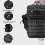 LHI Military Tactical Backpack for Men and Women 45L Army 3 Days Assault Pack Bag Large Rucksack with Shoe Compartment