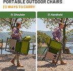 Timber Ridge XXL Extra Wide Foldable Directors Chair with Side Table, 500 lbs Heavy Duty Camping Chairs for Adults, Oversized Folding Lawn Chair for Lawn Beach Sports Outdoor, Blue