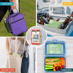 Healthy Packers Ice Pack for Lunch Box - Freezer Packs - Original Cool Pack (Set of 5) | Slim & Long-Lasting Ice Packs for Your Lunch or Cooler Bag (Combo)