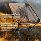 Helinox Chair Zero LT, 1.12 lbs Lightweight Camping Chair, Durable Ripstop, Compact Size, Portable and Packable Seat, Strong and Ultralight Frame, Backpacking Travel Essential, Cyan