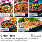 Numanna Family Pack with Meat Bucket 438 Servings | 3-Months Emergency Protein-Rich Meals | Easy to Prepare for Everyday Use, Prepping & Camping | 25+ Year Shelf Life | Made in USA | Food-Grade Bucket