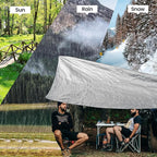 TICONN Heavy Duty Tarp Cover, Extra Thick Tarps Waterproof Tear and Rip Proof UV Resistant Tarpaulin with Reinforced Grommets and Edges (10 Mil/2PK, 10'×12')