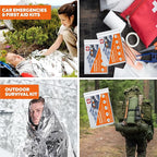 Emergency Blankets Mylar Thermal Blanket-(50 Pack) of Gigantic Space Blanket 82 * 64 in. Survival Blankets Heavy Duty Camping Gear,First Aid