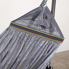 Best Home Fashion Hammock with Collapsible Steel Stand 450 lbs Capacity & Carrying Case, Portable & Adjustable, Perfect for Camping Beach Summer Patio, EZ Daze Foldable Hammock with Stand- Grey