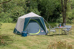 Coleman Polygon 5, Large 5-Person Tent with 360° View, 5 Man Family Tent, Sturdy Steel Pole Construction, Easy to Pitch, 100% Waterproof Camping Tent.
