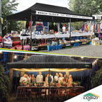 COBIZI 10x20 Pop up Canopy Without Sidewall Heavy Duty Commercial Outdoor Gazebo Easy Up Wedding Party Tents for Parties with Roller Bag, All Season Wind & Waterproof UPF50+(Upgrade Hexagonal Tube)