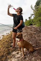 LifeStraw Peak Series – Solo Personal Water Filter for Hiking, Camping, Travel, Survival and Emergency preparedness. Removes Bacteria, parasites and microplastics, Pink Lemonade