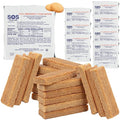 SOS Food Lab Emergency Food Bar - 3600 Calorie Ration (8 Pack Shortbread Cookie) - 3 Day/72 Hour Ready to Eat Supply for Camping, Hiking, Disaster Preparedness - 5 Year Shelf Life Energy Survival Food