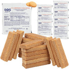 SOS Food Lab Emergency Food Bar - 3600 Calorie Ration (8 Pack Shortbread Cookie) - 3 Day/72 Hour Ready to Eat Supply for Camping, Hiking, Disaster Preparedness - 5 Year Shelf Life Energy Survival Food