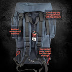 Caretaker Cooler Backpack Combines Insulated Cooler for Food with Dry Storage for Gear – Blue