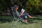 Picnic TIME NCAA Unisex-Adult NCAA Outdoor Rocking Camp Chair, XL Heavy Duty Camping Chair for Adults