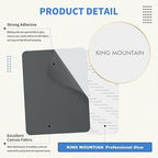 KING MOUNTAIN Canvas Repair Patch 9 x11 Inch 4 Pcs Self-Adhesive Waterproof Fabric Patch for Sofas, Tents, Furniture,Tote Bags, Car Seats (Dark Grey 2.0)