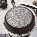 Lodge 10.25 Inch Cast Iron Skillet – Pre-Seasoned Frying Pan with Teardrop Handle – Oven, Stovetop, Grill & Campfire Use – Made in USA – Non-Toxic, Even-Heating Cookware – 250th Anniversary Logo
