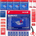 Burn Dressing Kit with Tea Tree Oil - Hydrogel Burn Pads, Cooling Gels, Non-Adhesive Dressings & Gauze - Complete First Aid Accessory for Instant Cooling, Soothing & Burn Relief
