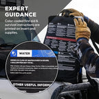Uncharted Supply Co. The SEVENTY2® Pro 2-Person Survival System – 72 Hour Emergency Preparedness Kit with 60+ Tools for Home, Car, Camping, and Disaster Readiness – Durable Waterproof Go Bag