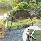 REDCAMP 1 Person Camping Cot Tent for Adults, Waterproof Elevated Tent with Cot for Trip, Picnic, Army Green 75"x28"x48"