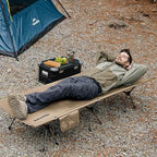 Naturehike ArmyWild Folding Camping Cot, Height Adjustable Ultralight Backpacking Cot, Portable Camping Bed for Camping Hiking Travel Home